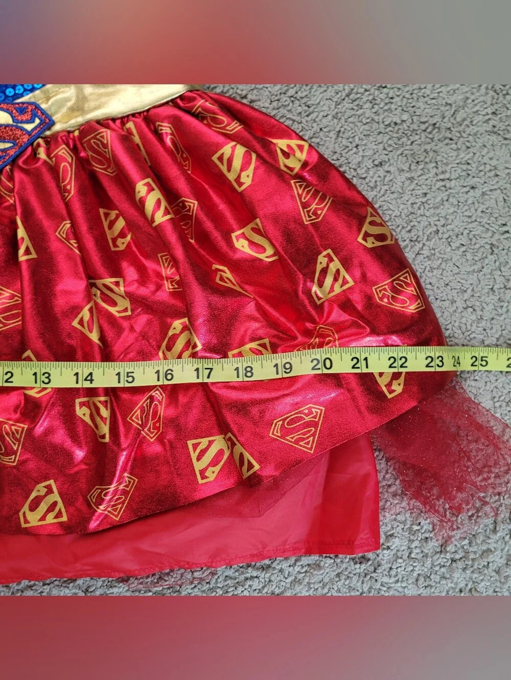 DC Comics Supergirl Halloween Costume Girls Size S
